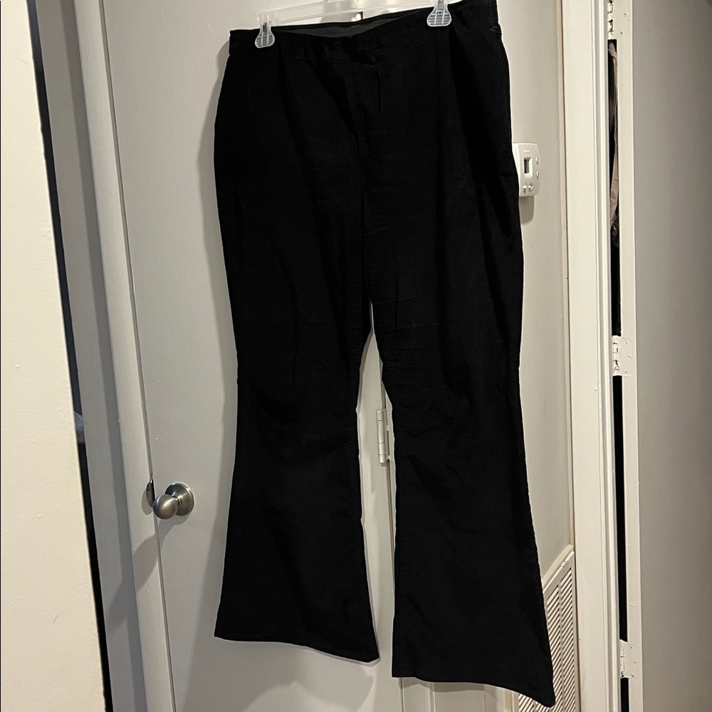 No Boundaries Corduroy Black Elastic Waist Pants